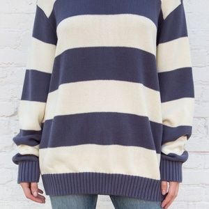Brandy Melville BRIANNA COTTON THICK STRIPE SWEATER